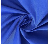 Royal Blue Plain Polycotton Fabric Material Poly Cotton Dress Craft Material 45" Wide - Pre Cut Sizes 100cm x 114cm (39" x 45")