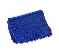 Royal Blue Polyester Fringe Trim, 10cmx10m Fringe Trim Tassel Ribbon for DIY Crafting Clothing