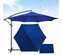 Royal Blue Replacement Parasol Canopy 200cm/270cm/300cm6/8 Arms Outdoor Umbrella Fabric Cover for Garden Patio Beach PoolDurable Canopy for Market Table