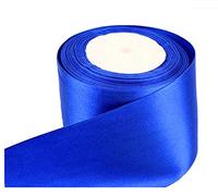 Royal Blue Satin Ribbon 50mm Wide 5 Meter Gift Wrap Ribbon, Ribbons for Gift Wrapping, Christmas Ribbon, Gift Wrapping Ribbon for Crafting, Wedding Party Decor
