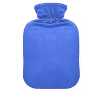 Royal Blue Solid Color Pure Plain Cute hot Water Bottle with Soft Cover, 2L hot Water Bag for Arthritis, Hand Feet Warmer, Bolsa Caliente para Dolores musculares