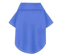 Royal Blue Solid Color Pure Plain Summer Dog Shirts Collared Polo T-Shirts Button Up Breathable Cool Short Sleeve Pet T-Shirt Puppy Clothes Perfect for Everyday Wear, and Photoshoots L-5XL