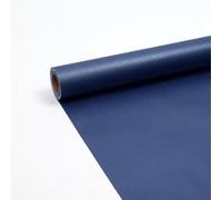 Royal Blue Wrpping Paper Roll,Double Sided Glossy Deep Navy Blue with Matte Light Dusty Blue Wrpping Paper Solid Color Gift Wrap Craft Papers for Wedding Birthady Party Gift Supplies,17 inch x 33ft