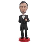 Royal Bobbles Abraham Lincoln Bobblehead, Premium Polyresin Lifelike Figure, Unique Serial Number, Exquisite Detail