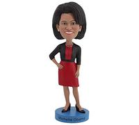 Royal Bobbles Michelle Obama Bobblehead, Premium Polyresin Lifelike Figure, Unique Serial Number, Exquisite Detail