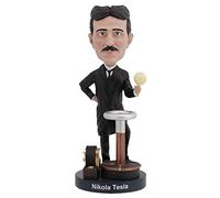 Royal Bobbles Nikola Tesla Bobblehead, Premium Polyresin Lifelike Figure, Unique Serial Number, Exquisite Detail