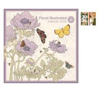 Royal Botanic Gardens Kew, Floral Illustrated Wall Calendar 2026 + FSC ECO-FRIENDLY DIARY