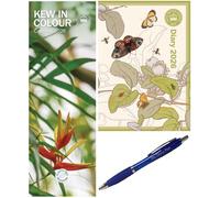 Royal Botanic Gardens Kew in Colour Slim Calendar 2026 with A6 Diary 2026 + Exclusive Diary Pen