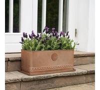 Royal Botanic Gardens Kew Kew Aged Copper Regency Outdoor Trough 43Cm | Premium Quality | 2 Other Sizes Available | 3 Year Warranty | Detachable Royal Botanic Gardens Kew Copper