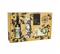 Royal Botanical Gardens KEW Luxury Three-Piece Shea Butter Soap, Moisturiser & Hand Sanitiser Hand Care Gift Set - Lemongrass & Lime Scent