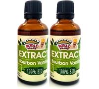 Royal Brand Premium Vanilla Extract 2 x50 ml BIO/Organic, 100% Natural, Award Great Taste 2020.