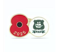 Royal British Legion Plymouth Argyle Poppy Football Pin 2025