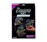 Royal & Langnickel Holographic Engraving Art A4 Holographic Reptiles Designed Painting Set (Pack of 3)