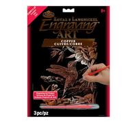 ROYAL BRUSH COPF17 Copper 8"X10" Engraving Art Hummingbird