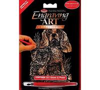 Royal Brush COPMIN-101 Mini Copper Foil Engraving Art Kit, 5 by 7-Inch, Kitten and Puppy