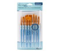 Royal Brush Crafter's Choice Gold Taklon Brush Value Set-15/Pkg, Small to Medium
