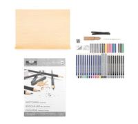 Royal Brush Flat Easel Art Set Large SketcHand Drawing Set 56-Piece
