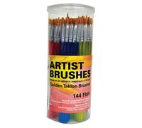 Royal Brush Flat Synthetic golden Taklon Hair Polymer Handle classroom