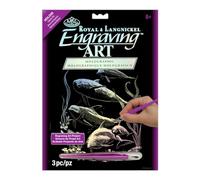 ROYAL BRUSH MANUFACTURING FOIL Engraving Art DOLPHINPOD, Dolphin Pod, One Size