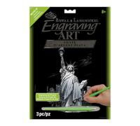 Royal Brush Silver Foil Engraving Art Kit 8"X10"-Lady Liberty