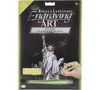 Royal Brush Silver Foil Engraving Art Kit 8"X10"-Lady Liberty