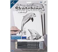Royal Brush Sketching Made Easy Kit 9"X12"-Dolphins