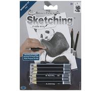 ROYAL BRUSH SKMIN-107 Sketching Made Easy Mini Panda Kit, 5" by 7"