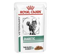 Royal Canin Vet Diet Feline Adult Diabetic S/O Wet Cat Food Pouches - 48 x 85g
