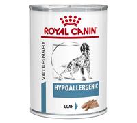 Royal Canin Veterinary Hypoallergenic Wet Dog Food Loaf - 12 x 400g Cans