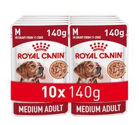 Royal Canin Medium Adult Dog Food Wet Pouches 140g (Pack of 10)