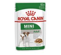 Royal Canin Wet Food Pouches Mini Adult in Gravy 85 g Pack of 48