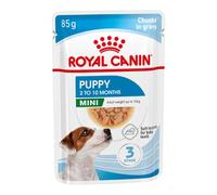 ROYAL CANIN Mini Puppy Chunks in Gravy Wet Food - 12 x 85g Pouches