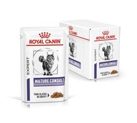 ROYAL CANIN Veterinary Expert Mature Consult Cat Food | 12 X 85g Pouches | Thin Slices in Gravy