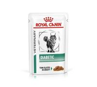 ROYAL CANIN VHN Diabetic Wet Cat Food with Thin Slices in Gravy 12x85g Pouches