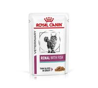 ROYAL CANIN VHN Renal Wet Cat Food with Fish Thin Slices in Gravy 12x85g Pouches