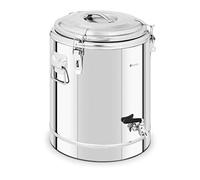 Royal Catering 22.5 L Stainless Steel Insulated Beverage Dispenser Thermos Container with Drain Tap, Thermal Storage up to 12 Hrs