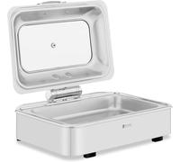 Royal Catering Chafing Dish with Viewing Window 1/1 GN 8.5L Stainless steel