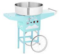 Royal Catering Commercial Candy Floss Machine - 52 cm - 1200 W - Turquoise RCZK-1200-BG