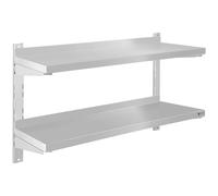 Royal Catering Floating Shelf - 2 Tier - 80 cm RCWR-80.2