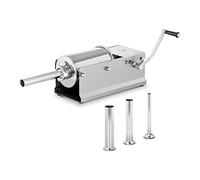 Royal Catering Horizontal Sausage Maker Sausage Stuffer Sausage Machine Sausage Filler 3L RC-SFV3L (Stainless Steel, Cylinder Height 20cm, Filling Tubes Diameters 16/22/32/38mm)