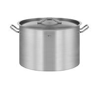Royal Catering Induction Cooking Pot 106 l Ø 60 cm Bottom Thickness 5.8 mm 3-ply with Lid for All Stove Types, 20% Faster Cooking, 30% Energy Saving Stainless Steel Soup Pot