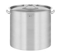 Royal Catering Induction Cooking Pot 12 l Ø 25 cm Bottom Thickness 4 mm 3-ply with Lid for All Stove Types, 20% Faster Cooking, 30% Energy Saving Stainless Steel Soup Pot