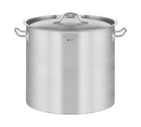Royal Catering Induction Cooking Pot 17 l Ø 28 cm Bottom Thickness 4.1 mm 3-ply with Lid for All Stove Types, 20% Faster Cooking, 30% Energy Saving Stainless Steel Soup Pot