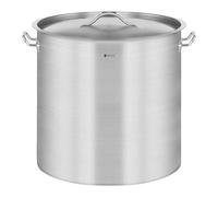 Royal Catering Induction Cooking Pot 36 l Ø 36 cm Bottom Thickness 4.6 mm 3-ply with Lid for All Stove Types, 20% Faster Cooking, 30% Energy Saving Stainless Steel Soup Pot