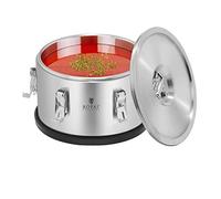Royal Catering Insulated Container Insulated Box Warming Container (10 Litres, Stainless Steel, Stackable)