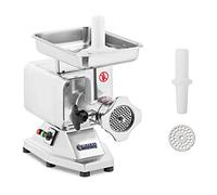 Royal Catering Meat Grinder Mincer Sausage Maker Electric RCFW-220PRO (1,100 Watt, Yield: 220 kg/h, Hole Size: 5/8 mm, Synthetics-Meat Stuffer, Stainless Steel and Aluminum)