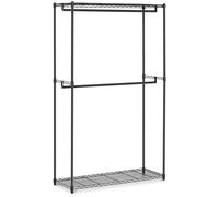 Royal Catering Metal Clothing Rack - 120 x 45 x 200 cm - 200 kg - black RCMR-2000P25