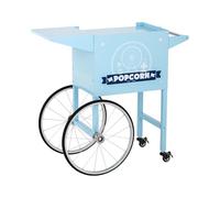 Royal Catering Popcorn Cart Popcorn Machine Cart Popcorn Maker Trolley 94cm 4 Wheels Blue RCPT-BBWS-1 (Lacquered Steel Sheet, Footprint 37x51cm, 2 Parking Brakes)