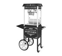 Popcorn Machine with Cart - retro design - black - Royal Catering RCPW.16.2