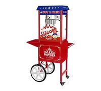 Royal Catering Popcorn Machine Professional Popcorn Maker with Trolley 1600 W USA Design 5 kg/h 16 L/h